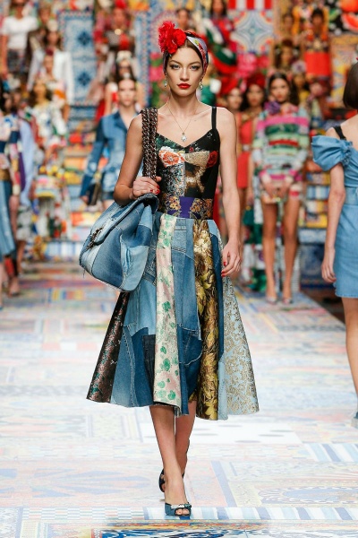 Carolina Bruma show Dolce and Gabbana Milan Fashion Week SS2021 