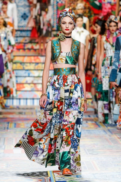 Paula Cioltean show Dolce and Gabbana Milan Fashion Week SS2021