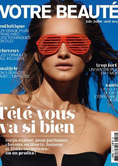 Cornelia Tat cover Votre Beaute France June - August 2015